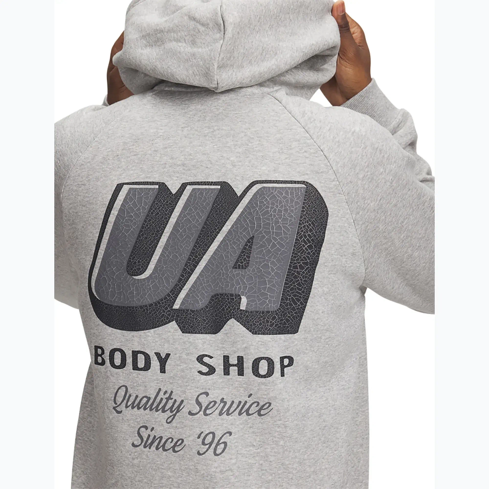 Худи Under Armour Rival Fleece HBR Logo серая