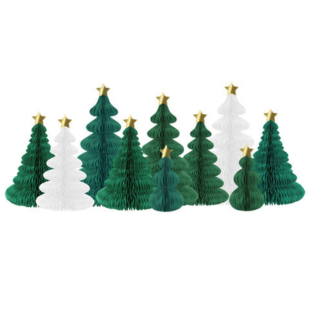 Декор объёмный "Зелёный лес" 10 шт