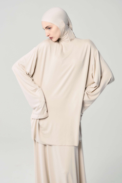 Лонгслив база бежевый