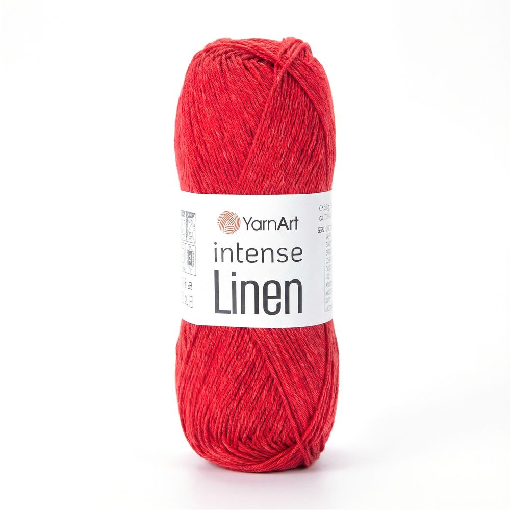 Пряжа YarnArt Intense Linen, Алый
