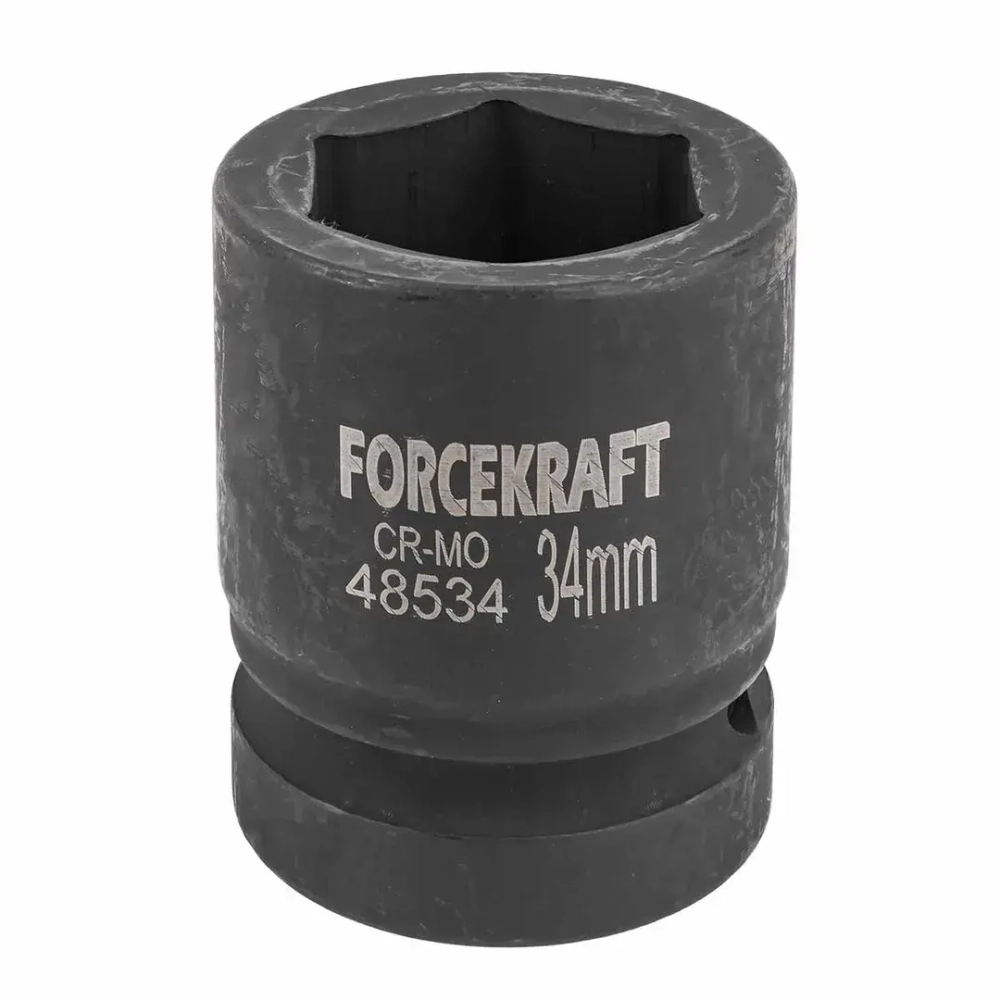 Головка ударная 1'', 34мм (6гр.) FORCEKRAFT FK-48534
