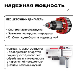 WORCRAFT Электрорубанок аккумуляторный 20V, 15000 об/мин 1100Вт (Без АКБ и СЗУ)/Рубанок ручной по дереву