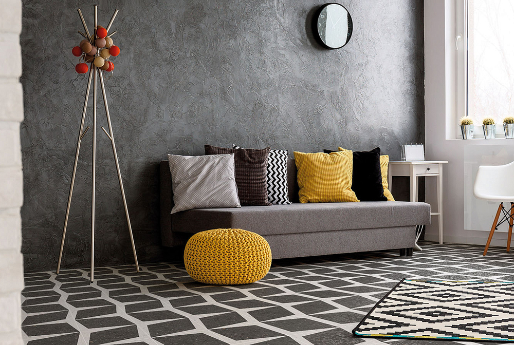 Wow Drops Rhombus Decor Graphite 18.5x18.5