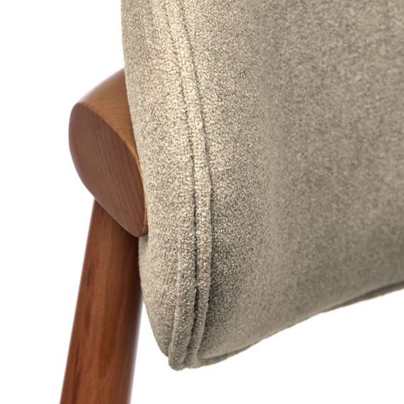 Полубарный стул Mod, орех, бежевое букле