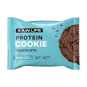 Протеиновое печенье Двойной Шоколад R.A.W. LIFE, 50 г