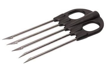 Наконечник пятизубец Sigalsub Mustad 20/b нержавейка в черном нейлоне