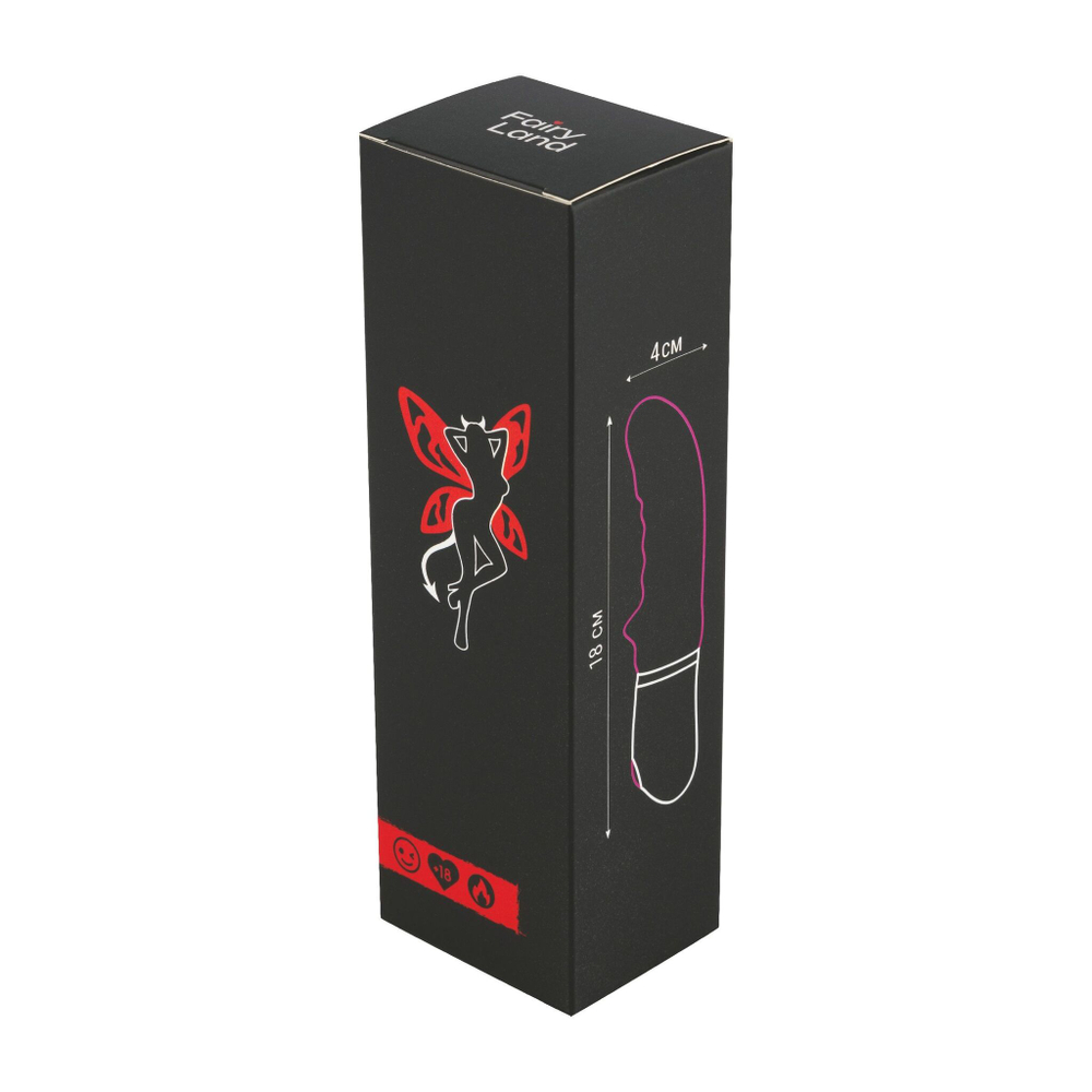 Розовый вибратор с рёбрышками - 18 см. (Цвет: розовый)