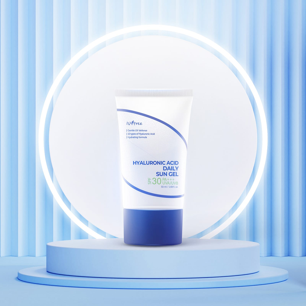 ISNtree, Ежедневный солнцезащитный гель с гиалуроновой кислотой, SPF 30, 50 мл (1,69 жидк. унц.)