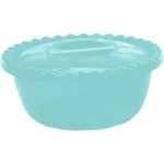 Миска круглая 5л с крышкой аквамарин (комплект 20 шт)