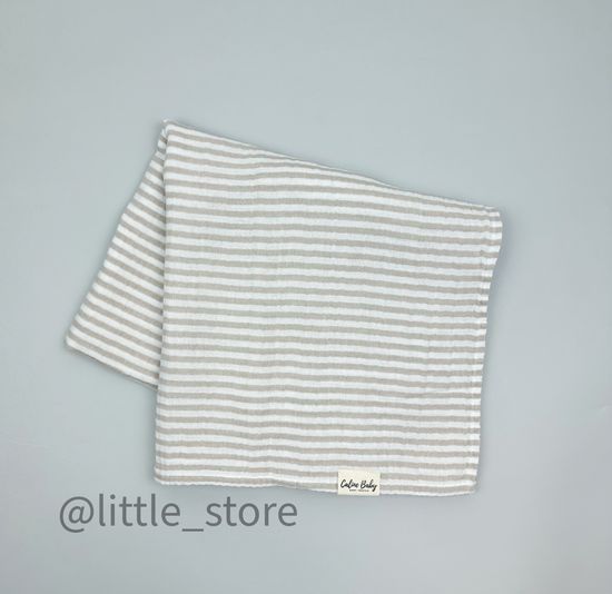 Пеленка муслиновая, Бежевая полоска