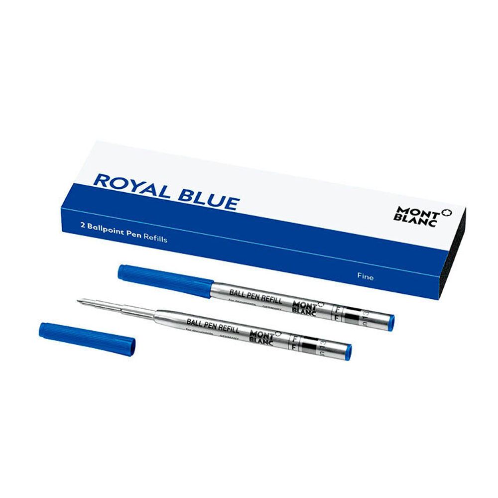 Шариковый стержень Montblanc синий Royal Blue F (128213)