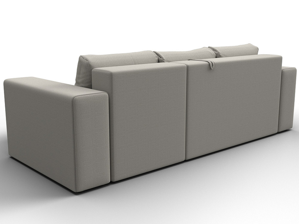 Диван угловой Лига-076 угол универсальный РОГОЖКА Амур 02 бежевый