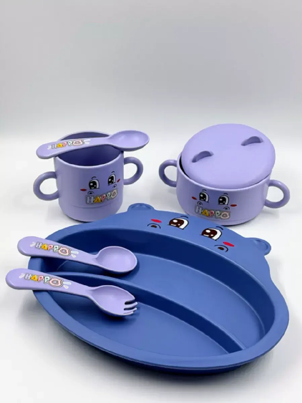 Набор для кормления бамбуковый детский от 6 месяцев новинка.