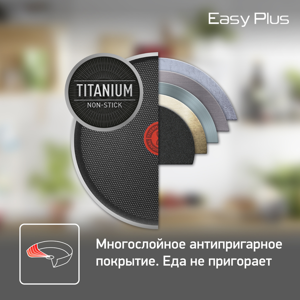 Сковорода Tefal Easy Plus 4237928 28 см