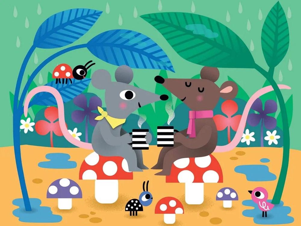 Пазл 2в1 2*20эл. "Теплая встреча" 3+ (арт.P1203) Пазл 2в1 2*20эл. "Теплая встреча" 3+ (арт.P1203)