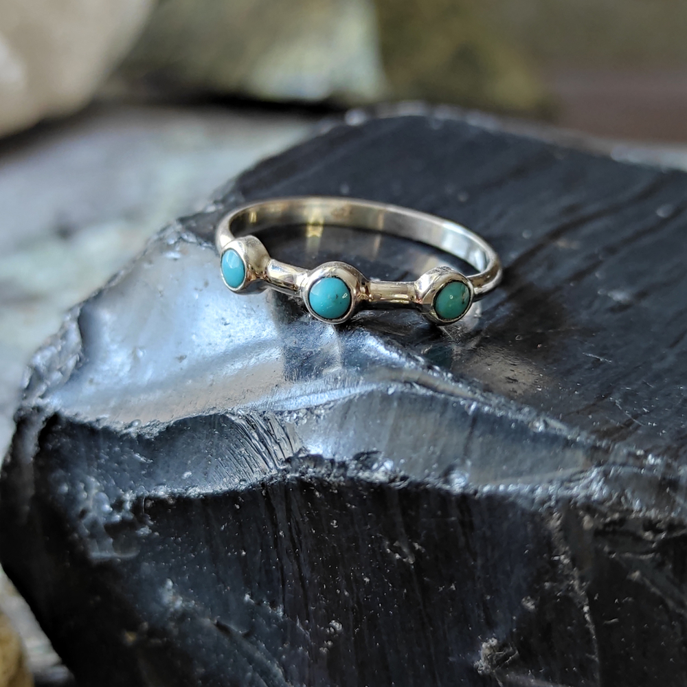 Кольцо ПАРАД ПЛАНЕТ-2, серебро/бирюза