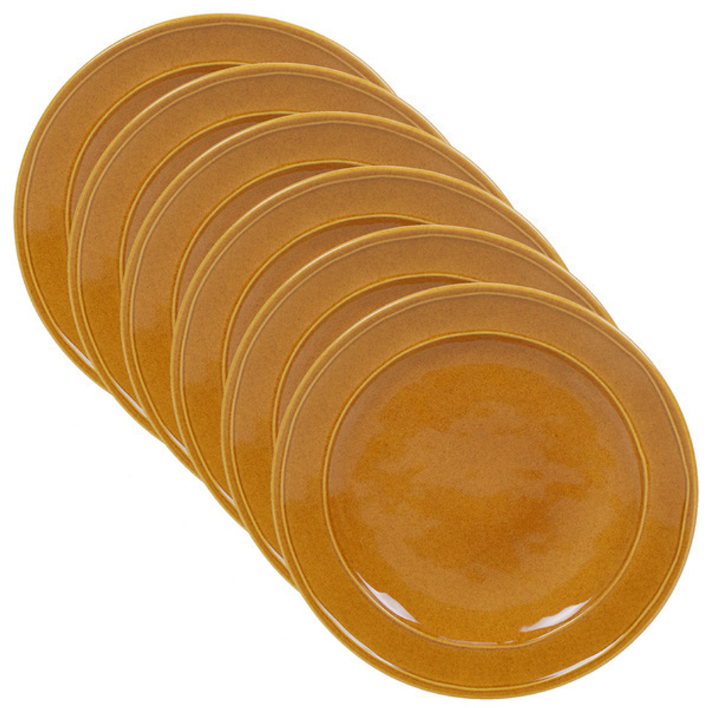 Тарелка обеденная Certified Int. Осенние поля 28см охра