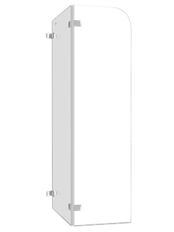 Ограждение на ванну WeltWasser  WW100 Арт. 100ZD2-90 10000003477 прямоугольная-ассиметричная