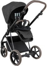 Детская коляска Roan Sol Vintage Luxury 2.0 2 в 1 PIX/55/D Pixel/Dark/Nickel/руч.Cappuccino