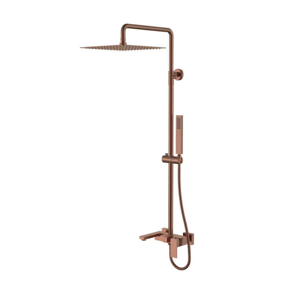 Стойка для душа QUBIC Brushed Bronze