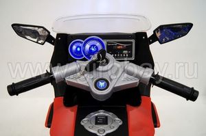 Детский электромотоцикл River Toys SUPERBIKE - MOTO A007MP красный фото №8