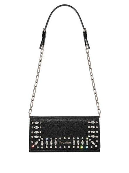 Сумка Miu Miu Crystal Madras Wallet on Chain