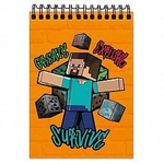 Блокнот А6 60л. "My Game" на гребне, целлюлозный картон (Центрум)