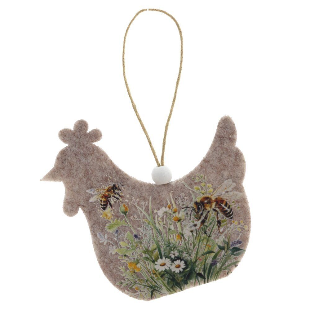 GAEM Набор из 6-ти изделий декоративных подвесных "Курица/Петух" (7,5*0,5*7,5), L25 W9 H1,5 см