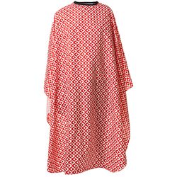 Накидка парикмахерская Harizma, 140х160см, "орнамент" красный (h10882B-03)