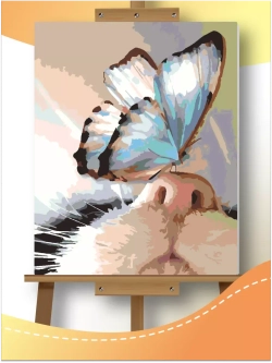 Картина по номерам Котик