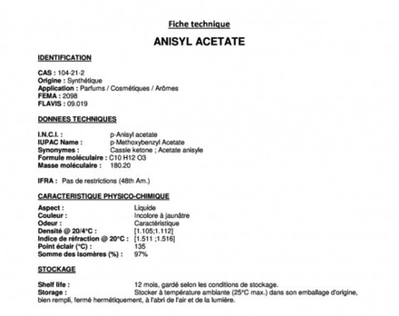 ANISYL ACETATE / Анисил ацетат  CAS 104-21-2