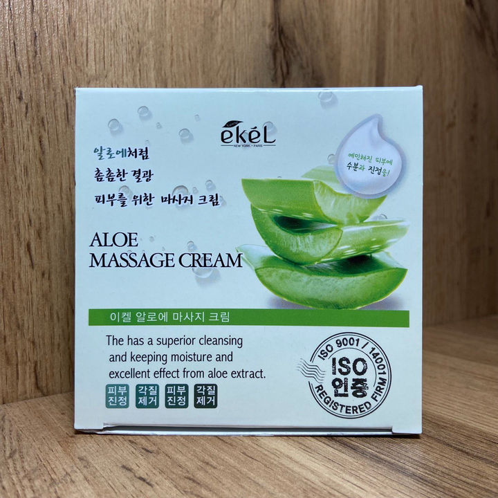 Крем для лица Ekel Aloe Massage Cream массажный с экстрактом алоэ 300 мл