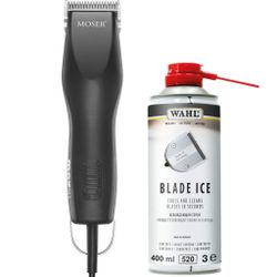 Машинка для стрижки собак и кошек Moser Max 50 + спрей Wahl Blade Ice (1250-0055)