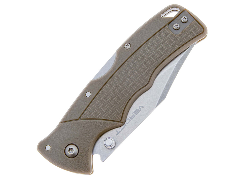 Нож складной Cold Steel Verdict Clip Point FDE, сталь 4116, GFN, блистер (CS-FL-C3CPSSFDEZ)