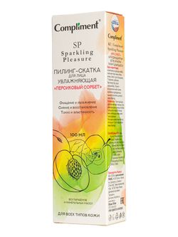 Compliment Sparkling Pleasure пилинг-скатка для лица увлажняющая «Персиковый сорбет»