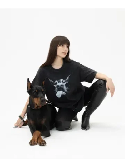 Футболка PARABOLA Доберман оверсайз для мужчин и женщин