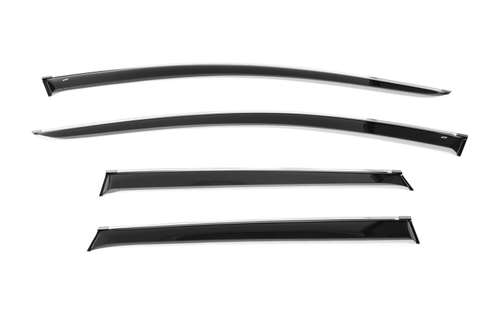 Дефлекторы боковых окон Cobra Tuning на Nissan Murano 3 (Z52) 2016 хромированный молдинг арт.N16816CR