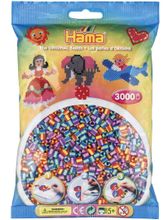 Hama Бусинки для термомозаики MIDI полосатые микс, 3000 шт. (201-91)