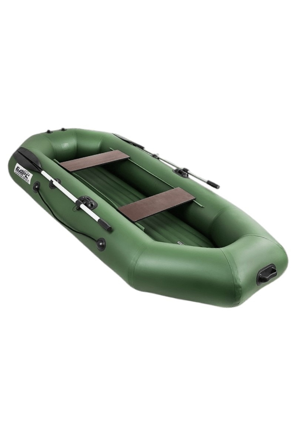 Барс-280 НД - надувное дно, зеленый (Надувная Лодка ПВХ)
