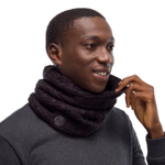 Шарф Buff Knitted & Fleece Neckwarmer Airon Black (US:One size)