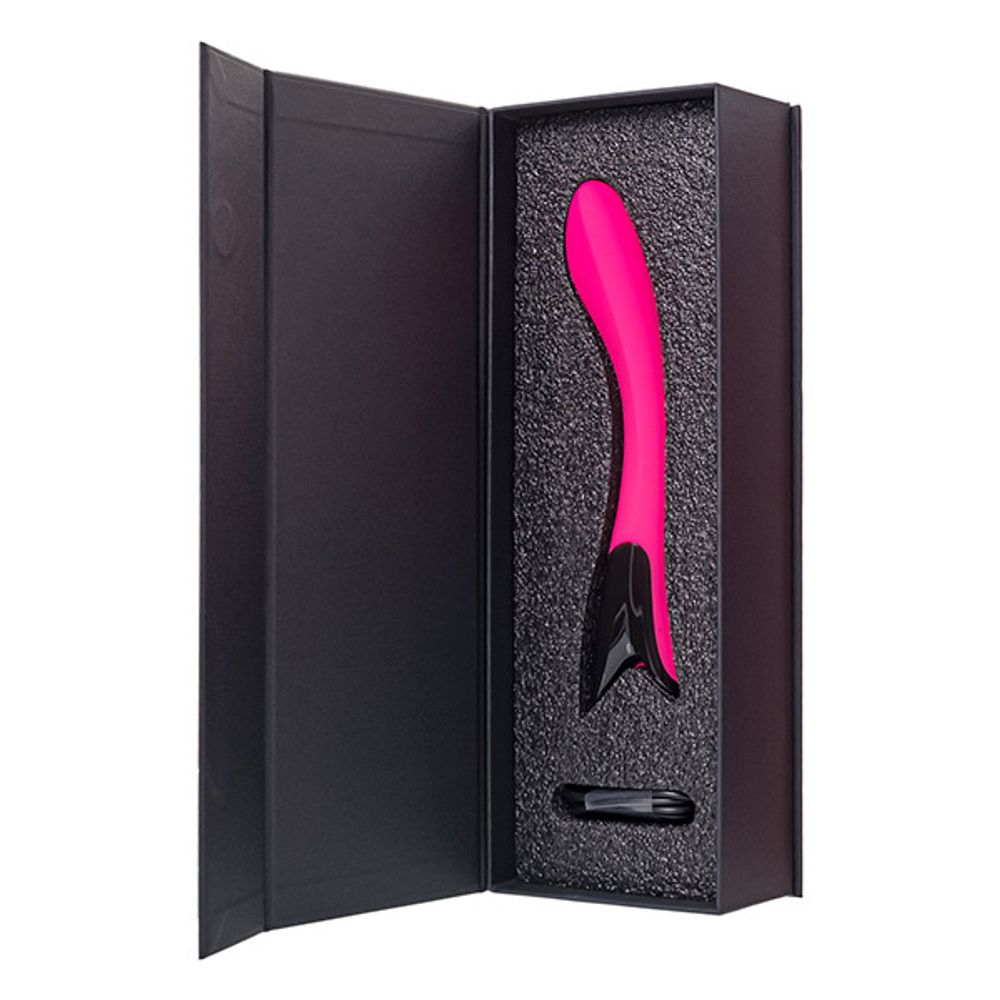 Ярко-розовый вибратор 20,5см ToyFa eroTEQ Mecawn 593001