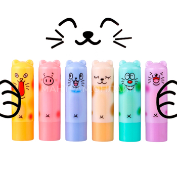 Бальзам для губ Secret beauty Зверюшки цвет и аромат микс