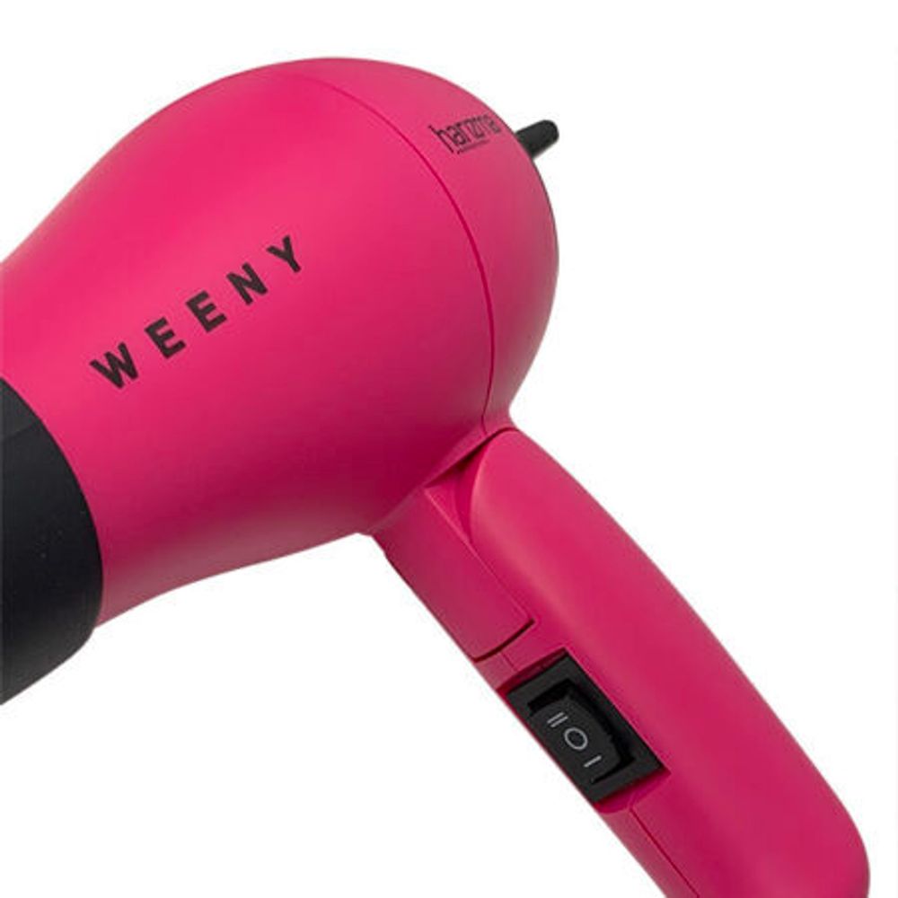 Фен для волос Harizma WEENY, 1000 Вт, со складной ручкой, розовый (h10217)