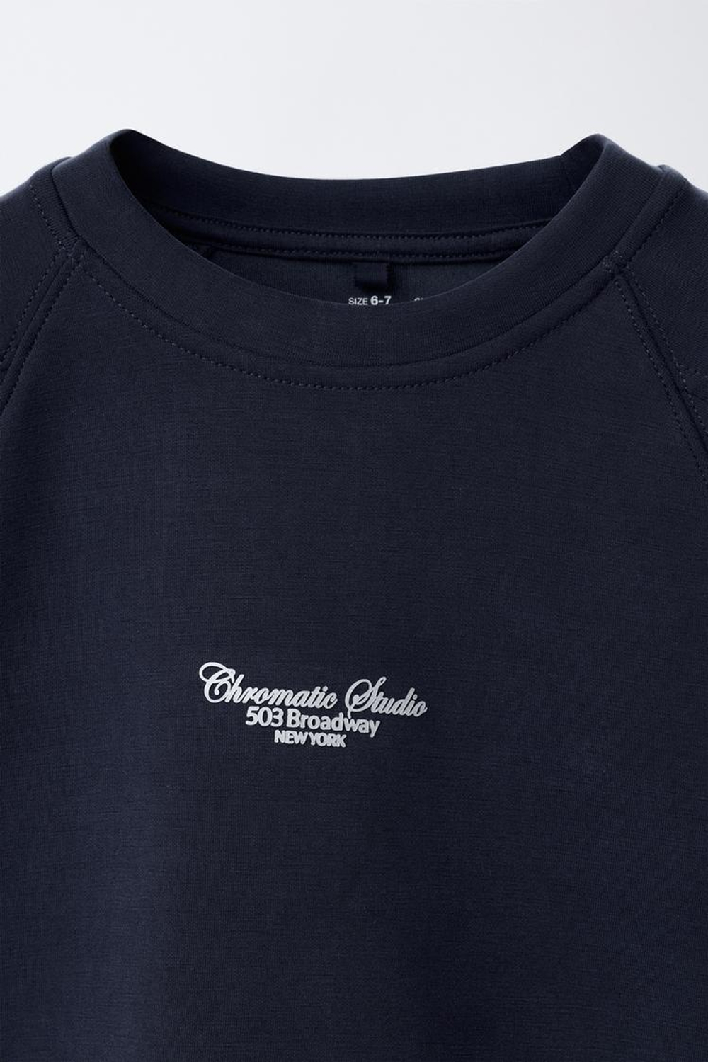 ZARA ТОЛСТОВКА С РЕЛЬЕФНОЙ НАДПИСЬЮ, СИНИЙ