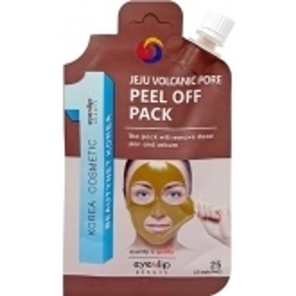 Маска-плёнка очищающая с вулканической глиной Eyenlip VOLCANIC PORE PEEL OFF PACK 25 мл.