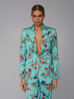 Бирюзовый пижамный костюм