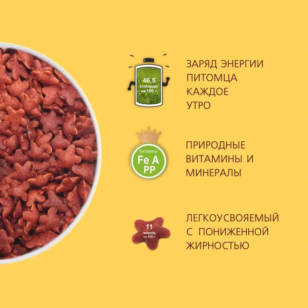 Хрустящий завтрак с бараниной лакомство для собак всех пород 024935 TitBit