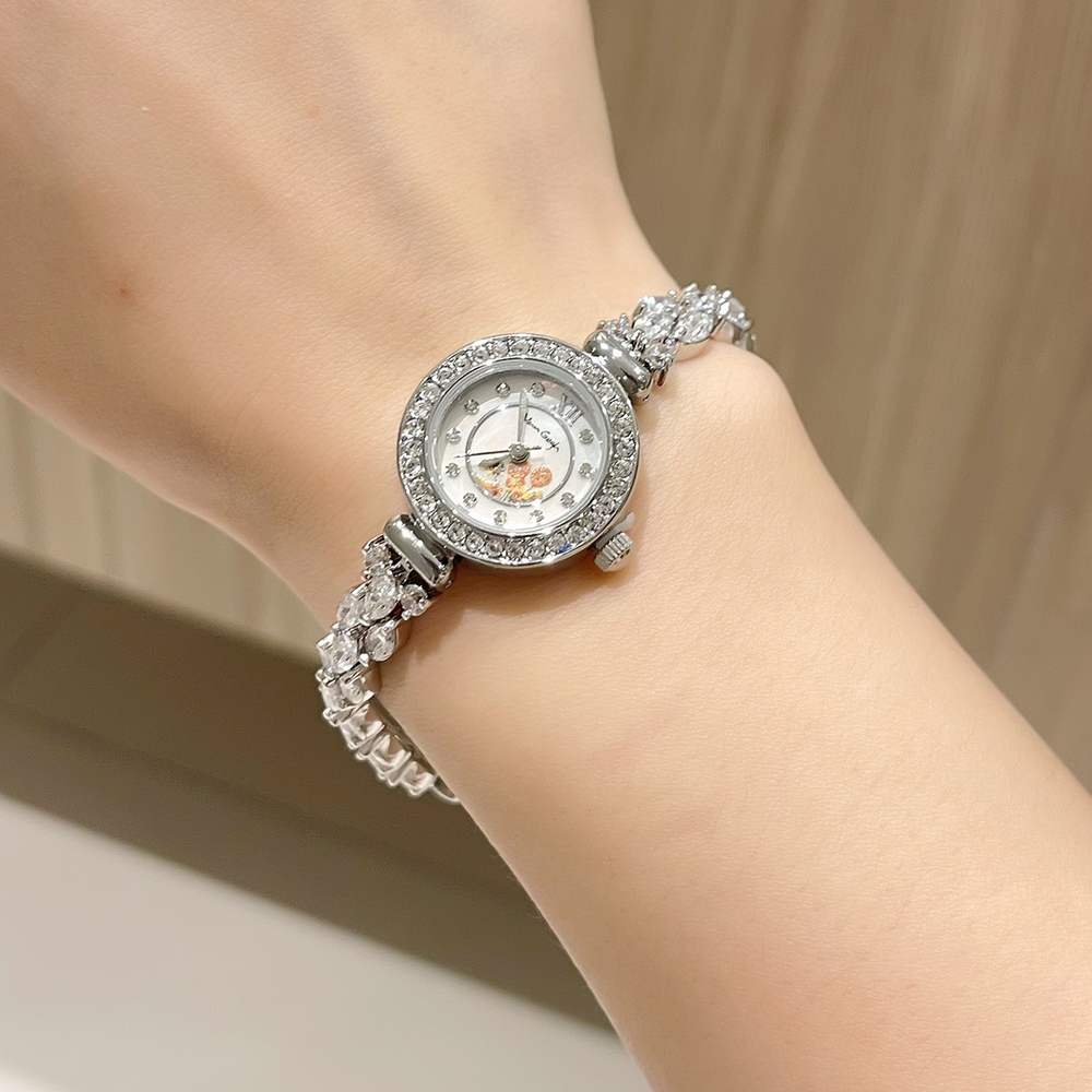 VAN GOGH Yao Guang All Over Star Galaxy Wrist Watch Quartz Movement Metal Strap Mother of Pearl Color Watch Dial