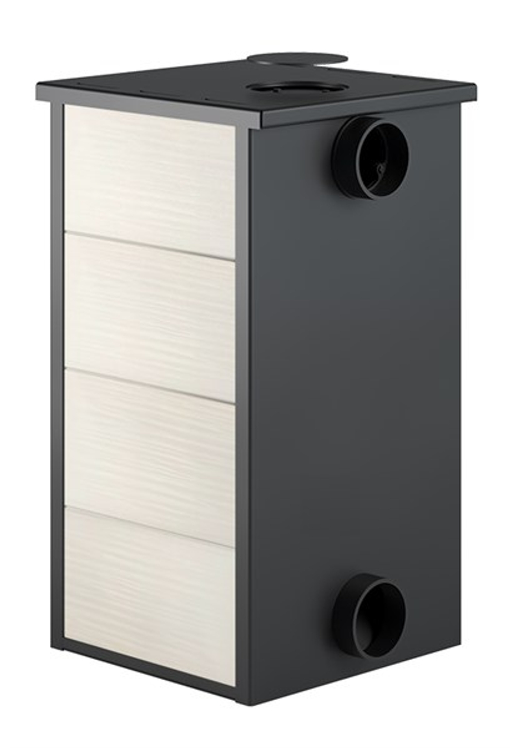 Печь-Камин ВЕЗУВИЙ ПК-01 (270) беж. 9 кВт (150 м3) Ø 115 мм