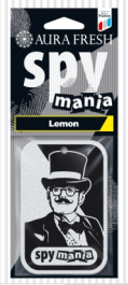 Аром-р AURA FRESH SPY MANIA Lemon, кор.-40 шт.